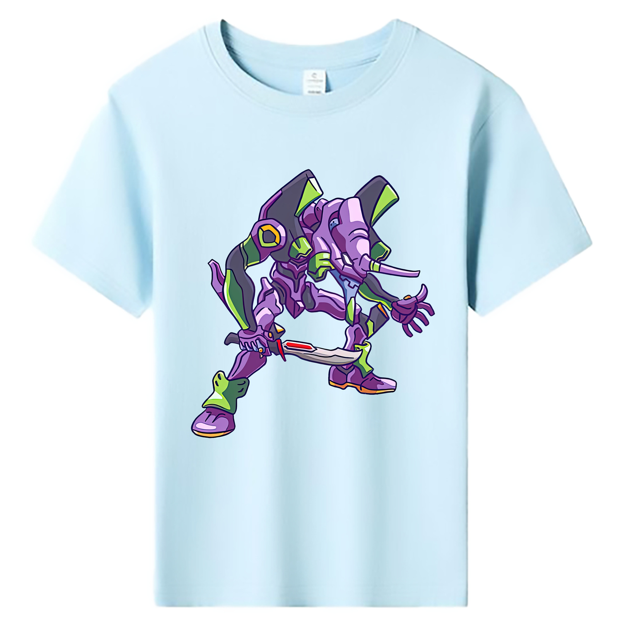 （画像用） EVA 新世紀エヴァンゲリオン 綿100％キッズTシャツ（フロントプリント）